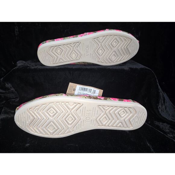 TOMS Women's Alpargata Loafer Flat Shoes Flamingo Summer Vacation Print-Size 8.5 - Picture 5 of 6